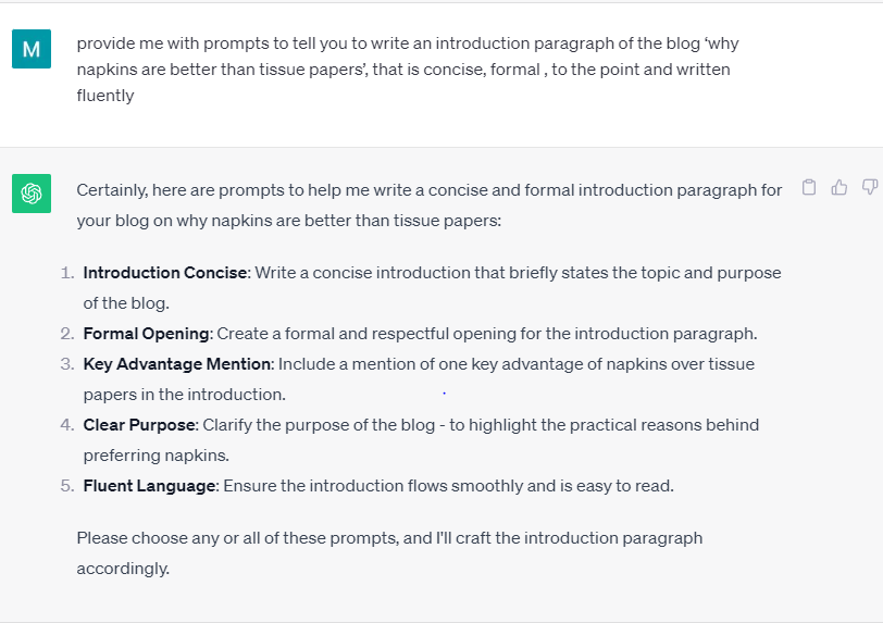 Prompt Engineering- Chat GPT